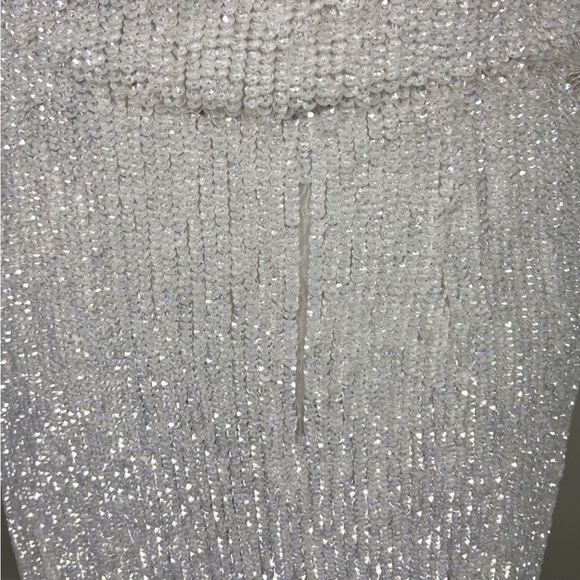 Retrofete Katya Dress in Moonglow White Size L - Picture 5 of 14